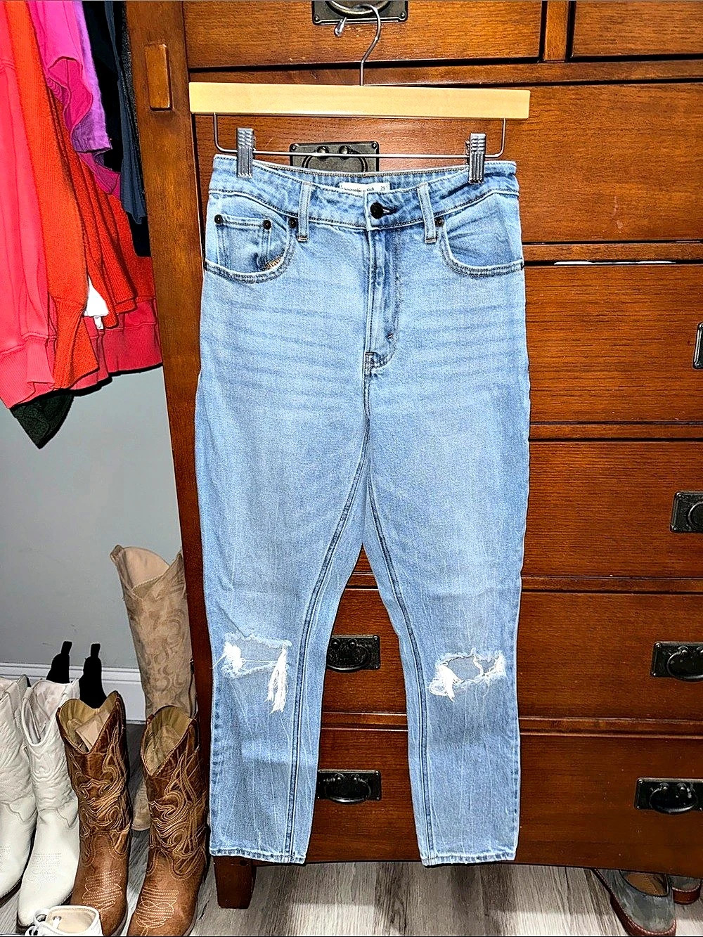 Abercrombie & Fitch The Skinny High Rise Curve Love Jeans Waist 25